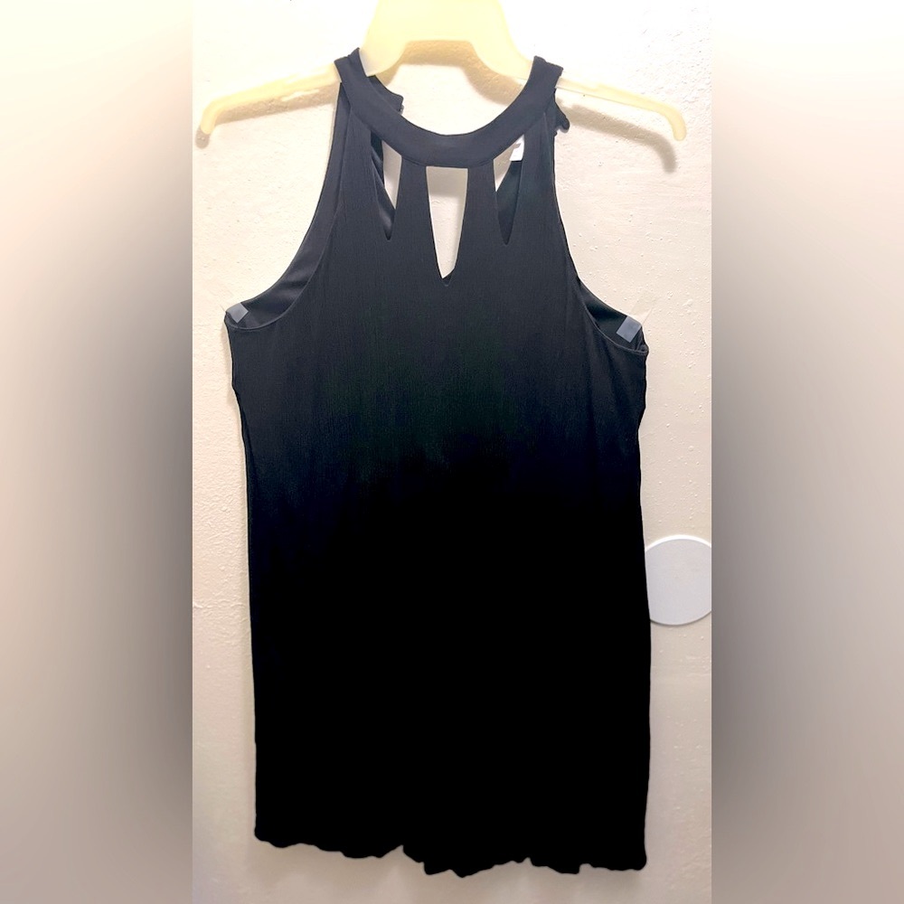 XHILARATION: Black Women’s High Neck Halter Dress.